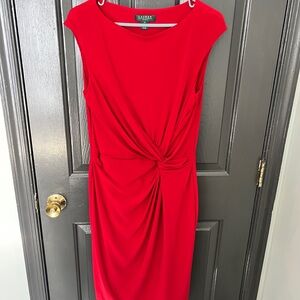 Ralph Lauren Vibrant Red Midi Dress